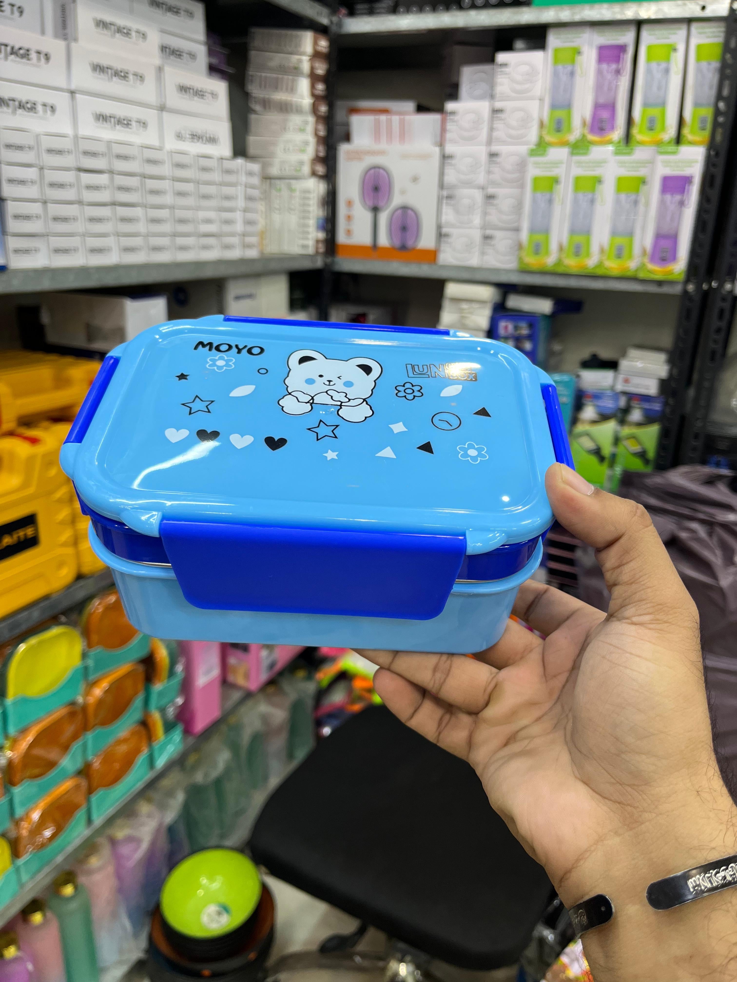 Moyo Double Decker 304 Stainless Steel Kids Lunch Box – Compact & Durable