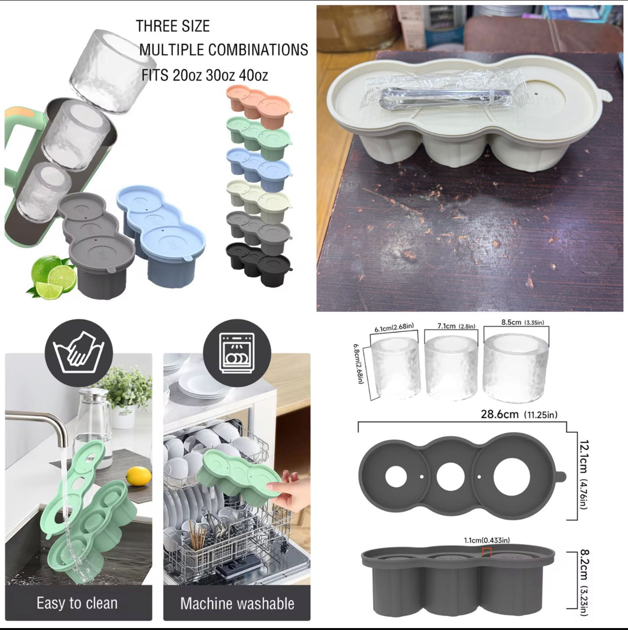 Stanley Ice-Cube Mould with Stainless Steel Tong – Premium Silicone Tray