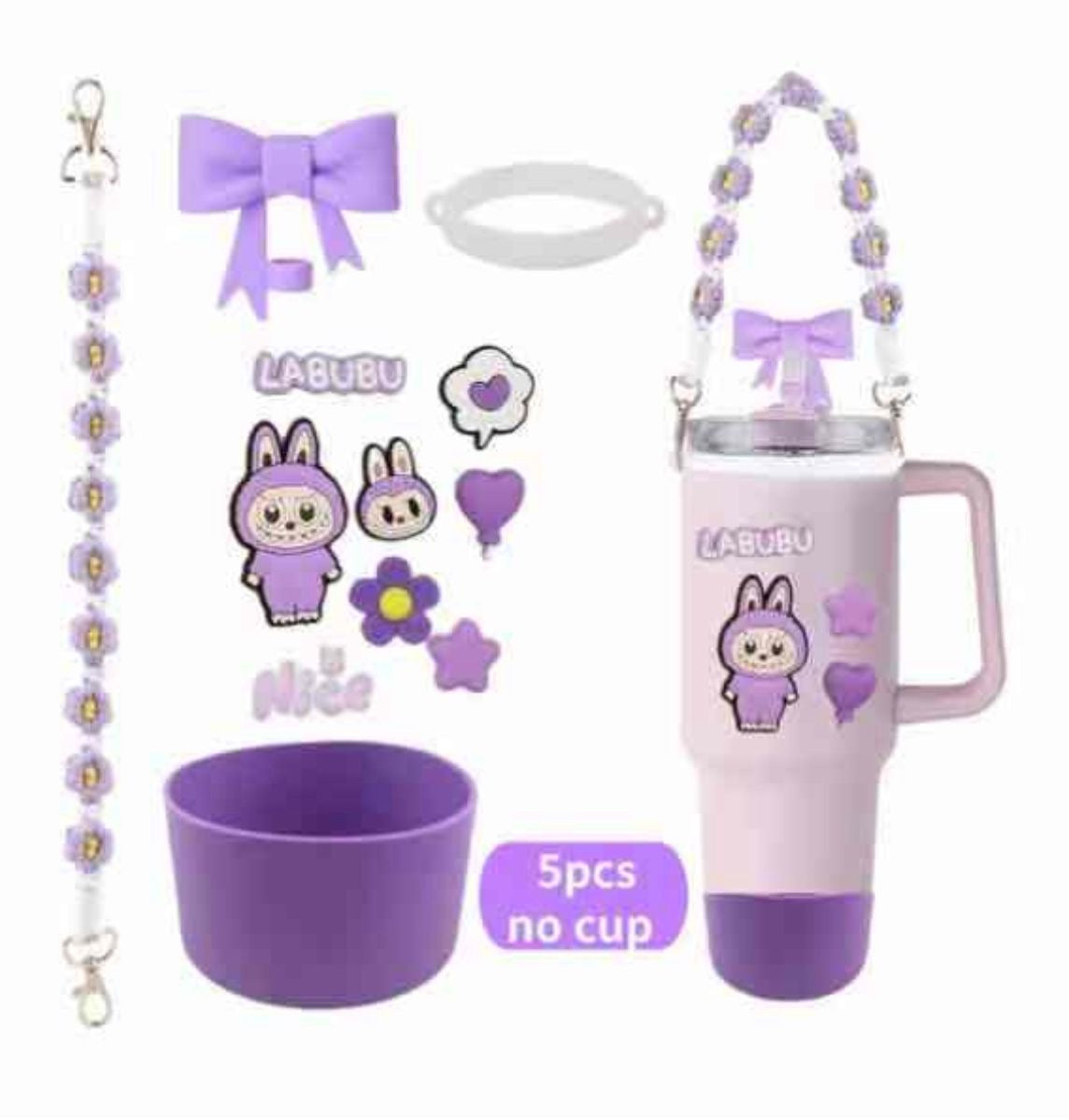 12-Piece Stanley Accessories Set – Labubu Character Edition