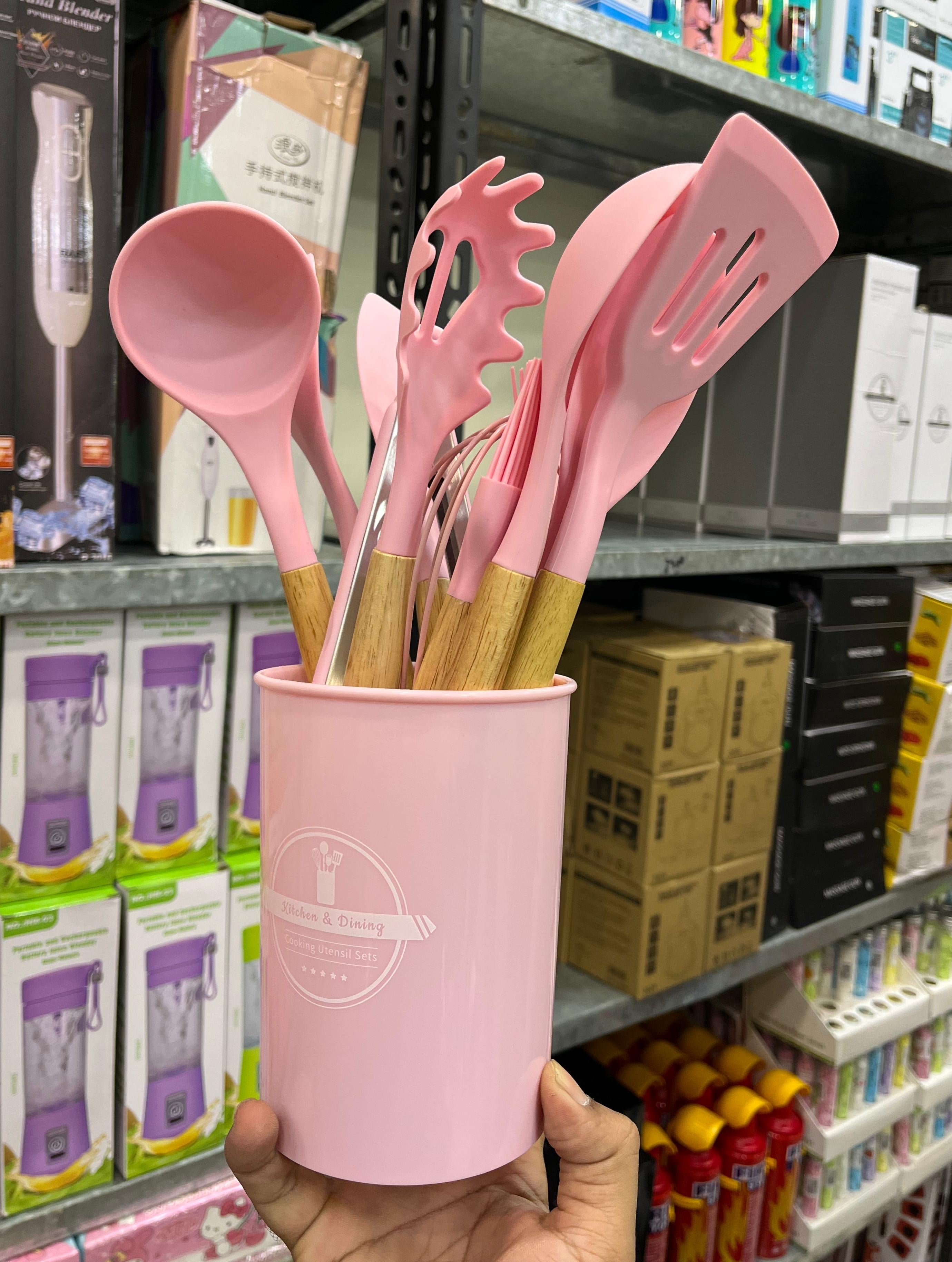 12 Pcs Silicone Kitchen Utensil Set – Random Color