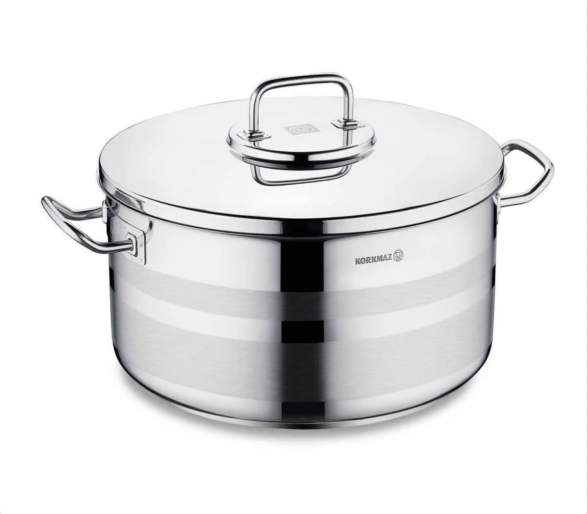 Korkmaz Astra2 Casserole 40x25 Stainless Steel – 31L (A2031)
