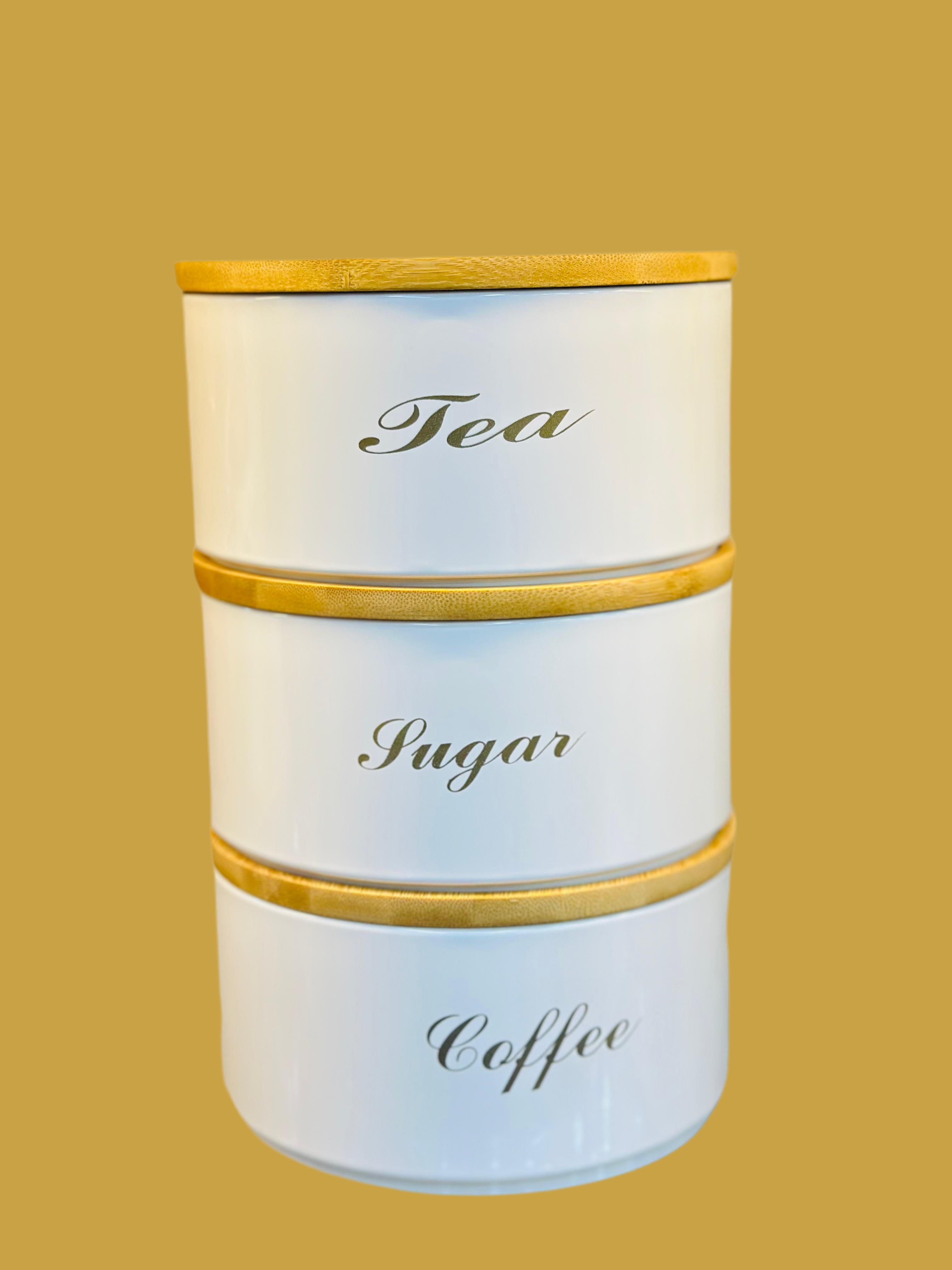 3pcs Round Tin Storage Box Set – 1.5kg Capacity Each