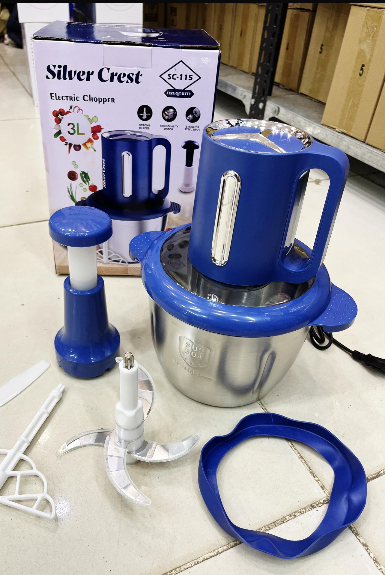 Manual + Electric Silver Crest New Meat Grinder – 2-in-1 Versatility