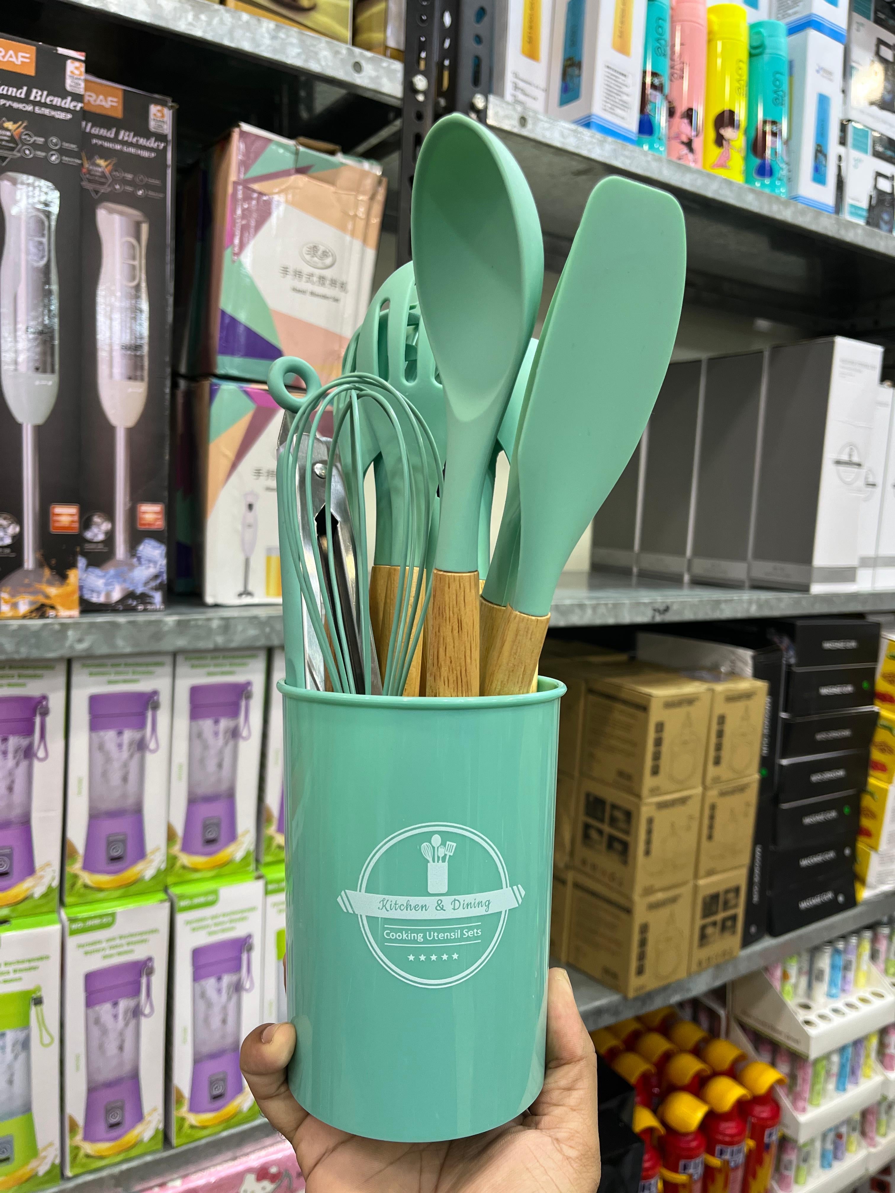 12 Pcs Silicone Kitchen Utensil Set – Random Color