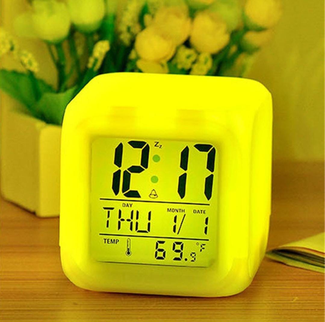 Children’s LED Digital Alarm Clock – Color-Changing Night Light for Bedroom