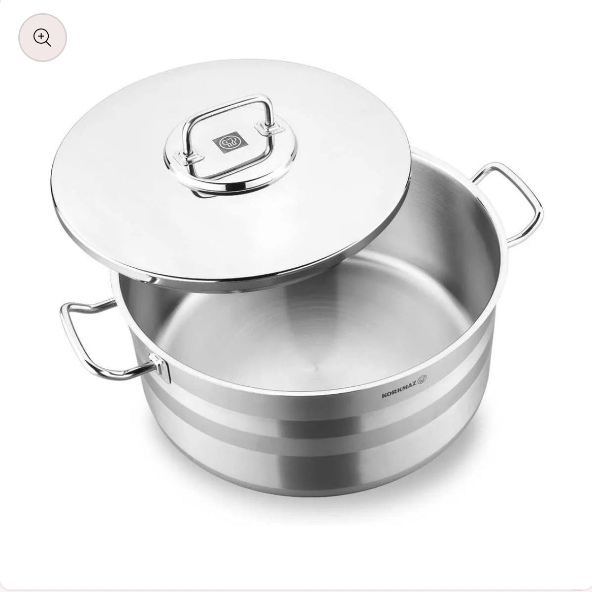 Korkmaz Astra2 Casserole 40x25 Stainless Steel – 31L (A2031)