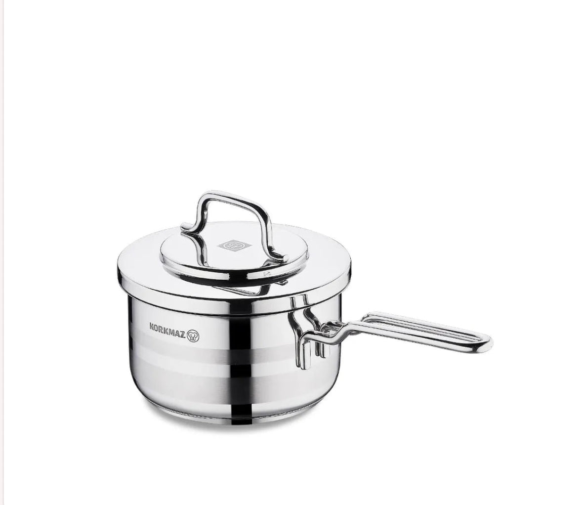Korkmaz Astra 2 Saucepan 16x9 Stainless Steel – 1.8L (A2047)