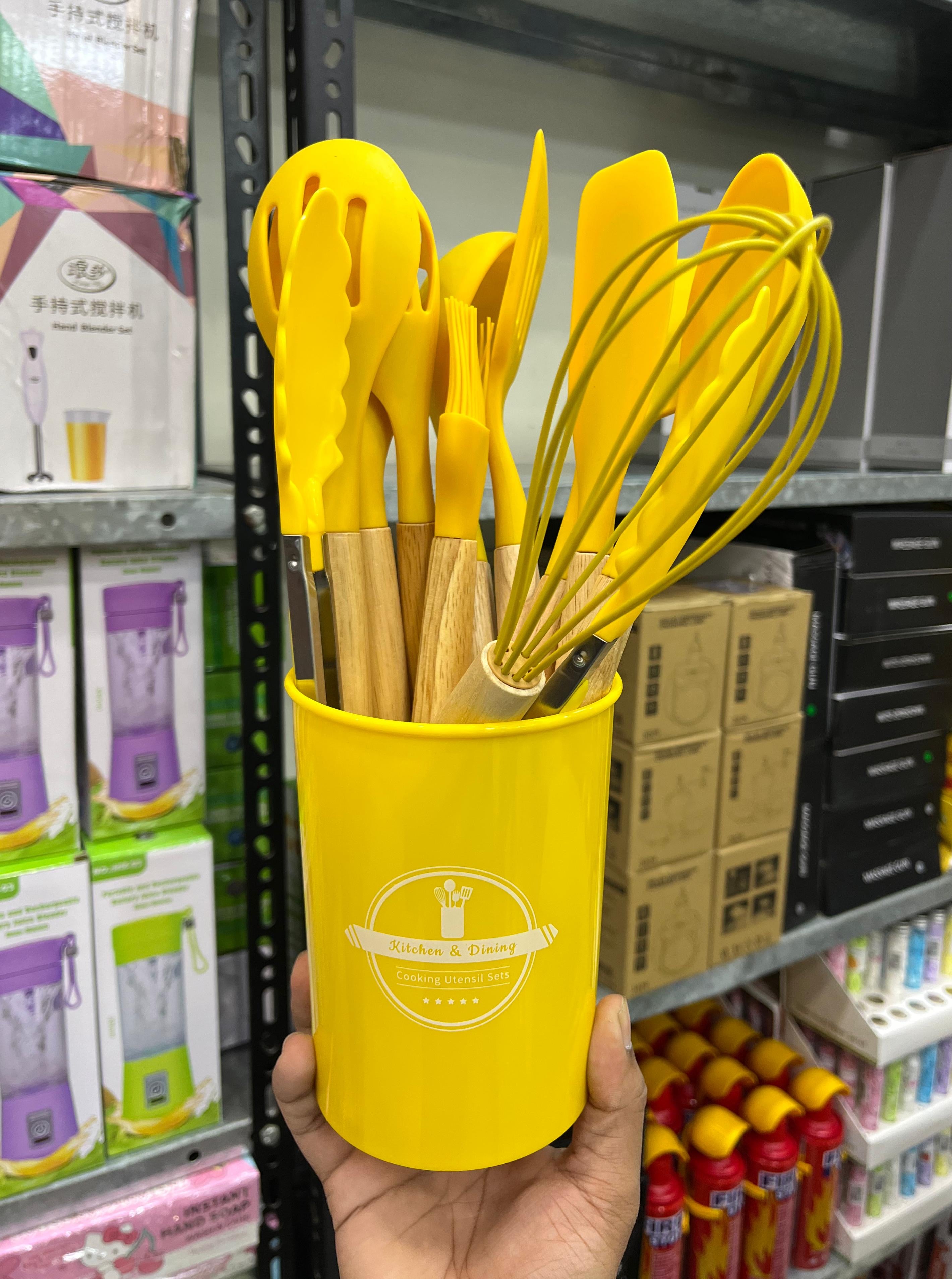 12 Pcs Silicone Kitchen Utensil Set – Random Color