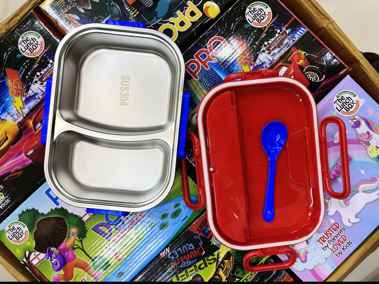 PRO 304 Stainless Steel Lunch Box – Leak-Proof & Durable Design
