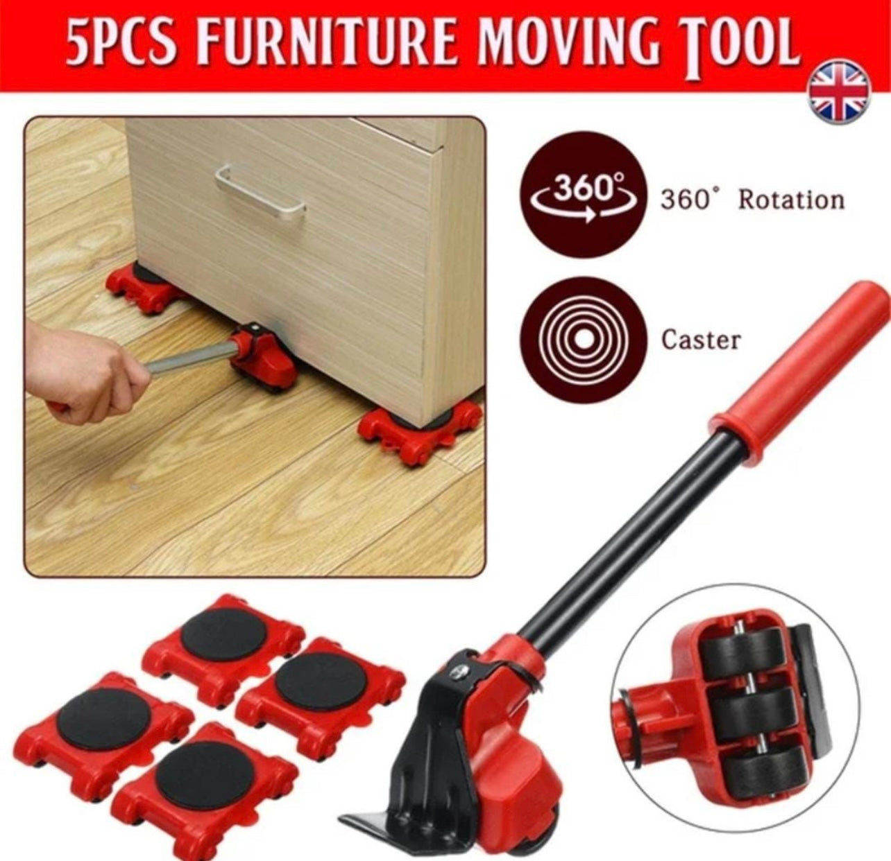 Heavy Duty Furniture Mover Set – Easy Lifting & Moving Tool