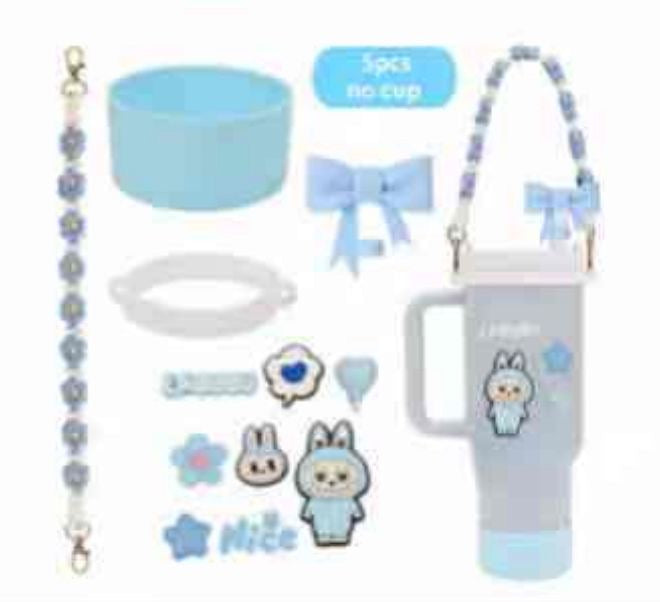 12-Piece Stanley Accessories Set – Labubu Character Edition