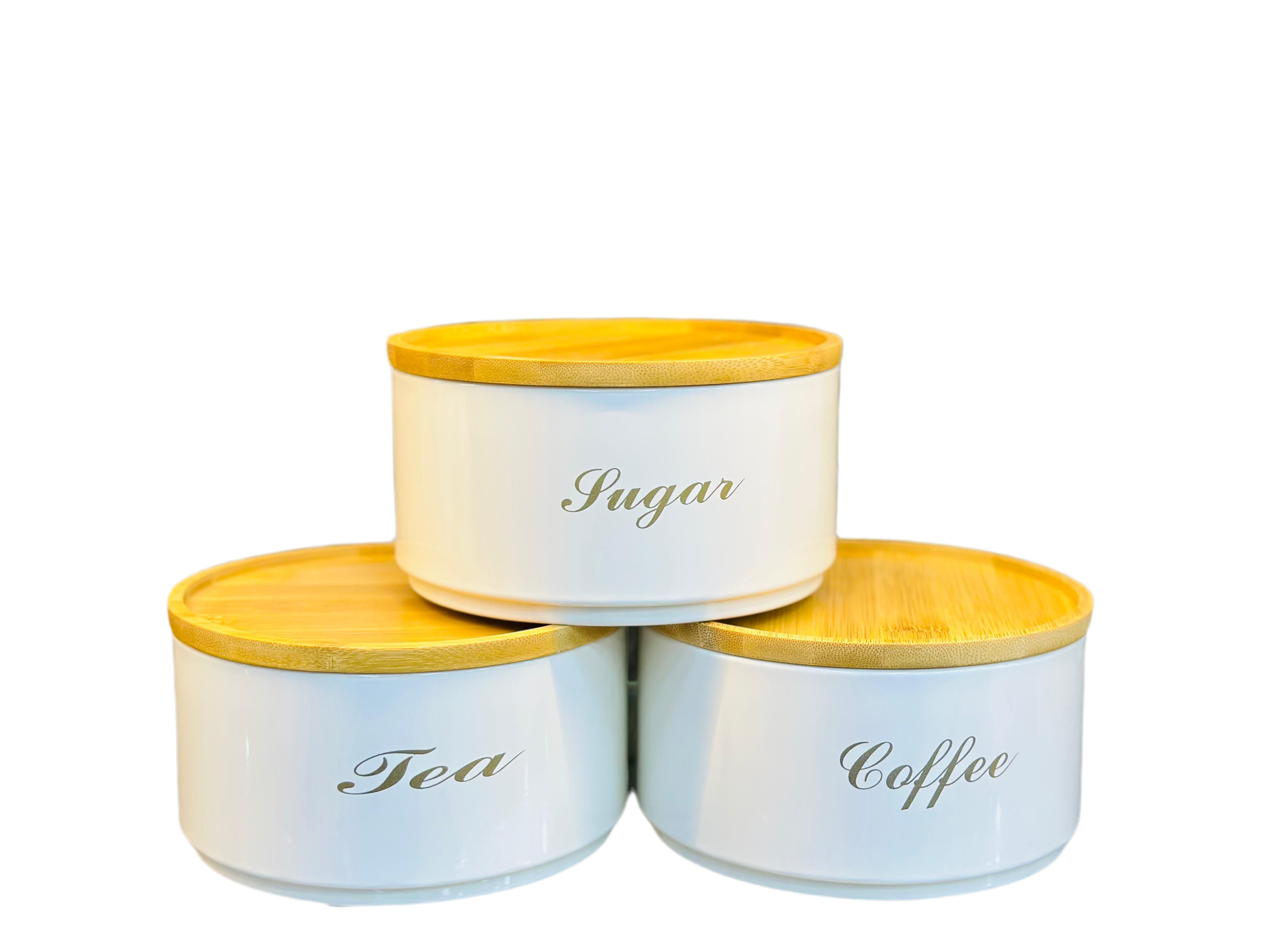 3pcs Round Tin Storage Box Set – 1.5kg Capacity Each