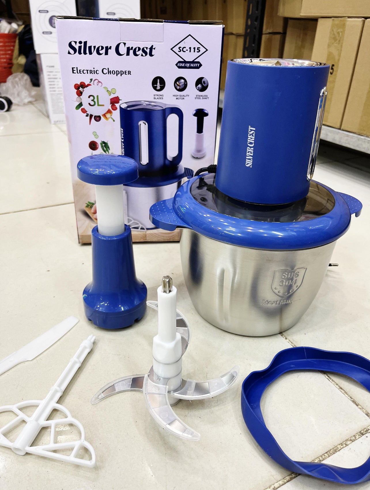 Manual + Electric Silver Crest New Meat Grinder – 2-in-1 Versatility