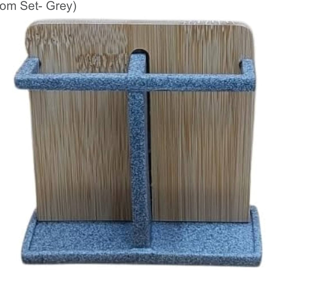 4Pcs Bathroom Accessory Set – Stylish Countertop Organizer