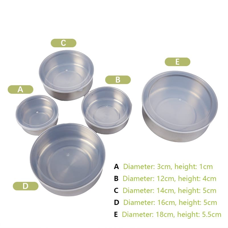 5 Pcs Stainless Steel Food Container & Mixing Bowl Set – Durable & Multi-Purpose