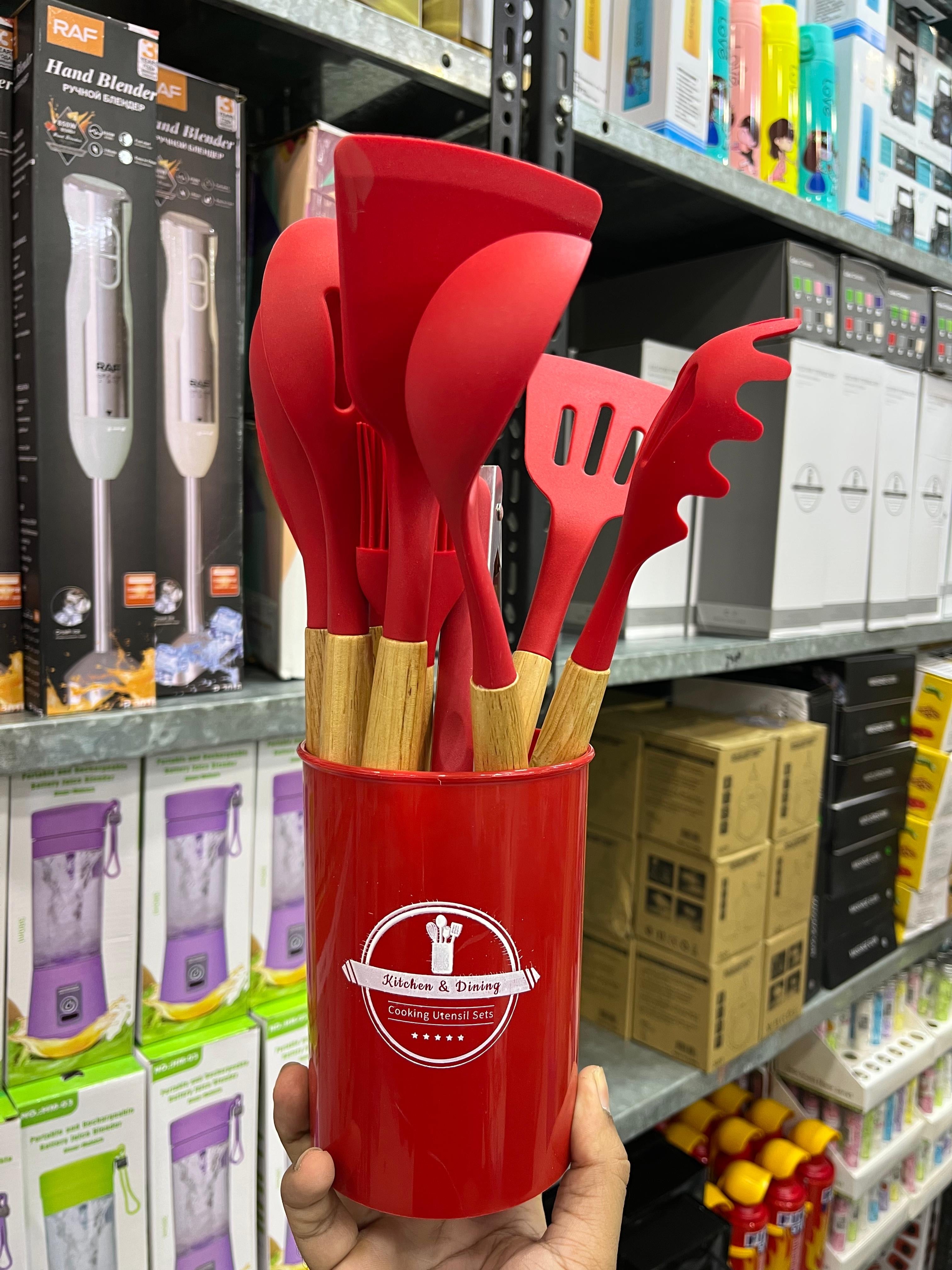 12 Pcs Silicone Kitchen Utensil Set – Random Color
