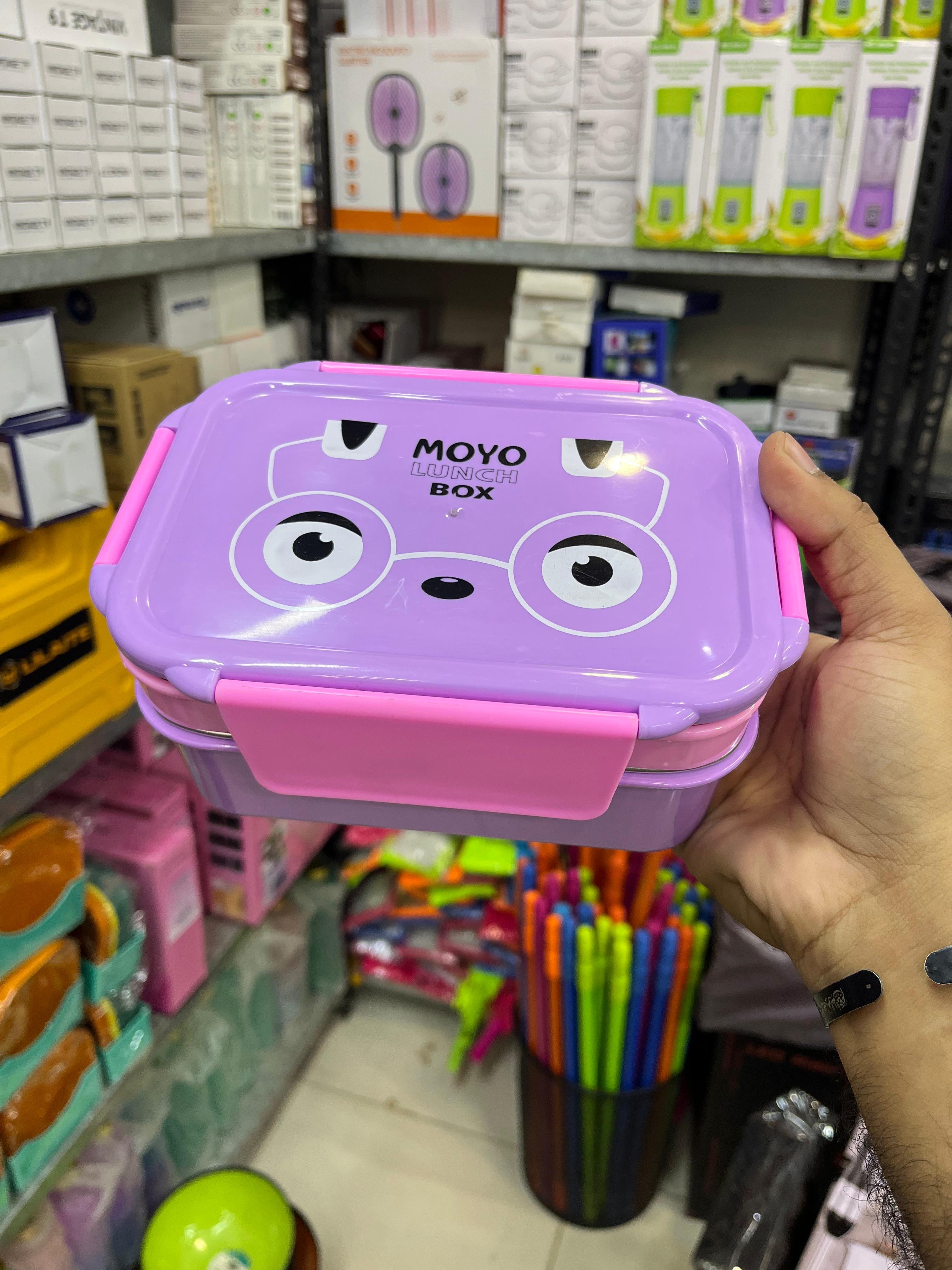 Moyo Double Decker 304 Stainless Steel Kids Lunch Box – Compact & Durable