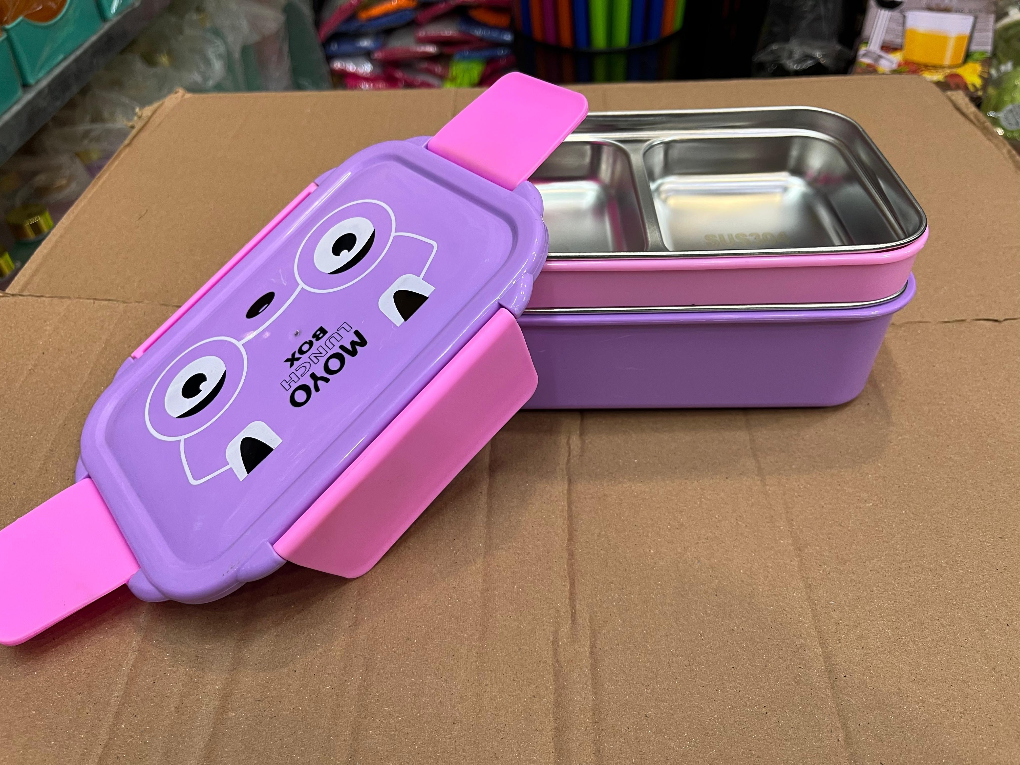 Moyo Double Decker 304 Stainless Steel Kids Lunch Box – Compact & Durable