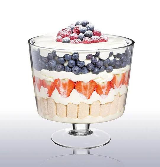 4L Glass Trifle Bowl